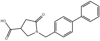 3-Pyrrolidinecarboxylic acid, 1-([1,1'-biphenyl]-4-ylmethyl)-5-oxo-