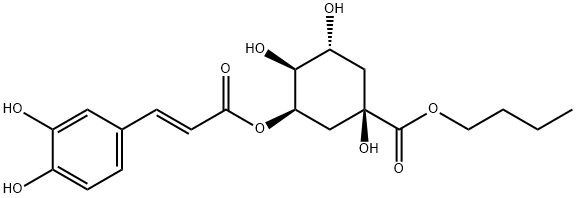 Cyclohexanecarboxylic acid, 3-[[(2E)-3-(3,4-dihydroxyphenyl)-1-oxo-2-propen-1-yl]oxy]-1,4,5-trihydroxy-, butyl ester, (1R,3R,4S,5R)-