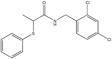 N-[(2,4-dichlorophenyl)methyl]-2-phenylsulfanylpropanamide