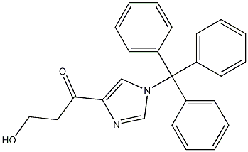 3-hydroxy-1-(1-trityl-1H-imidazol-4-yl)propan-1-one