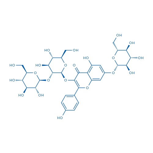 4H-1-Benzopyran-4-one, 3-[(2-O-β-D-glucopyranosyl-β-D-glucopyranosyl)oxy]-7-(β-D-glucopyranosyloxy)-5-hydroxy-2-(4-hydroxyphenyl)-