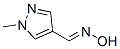 1H-Pyrazole-4-carboxaldehyde,1-methyl-,oxime(9CI)