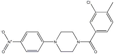 (3-Chloro-4-methylphenyl)[4-(4-nitrophenyl)-1-piperazinyl]-methanone