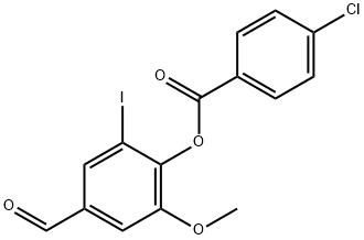 4-Formyl-2-iodo-6-methoxyphenyl 4-chlorobenzoate