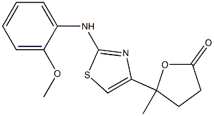 5-[2-(2-methoxyanilino)-1,3-thiazol-4-yl]-5-methyloxolan-2-one