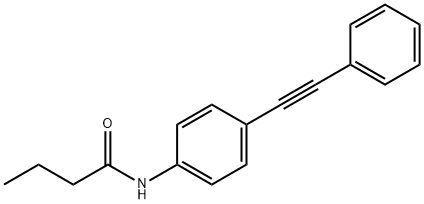 Butanamide, N-[4-(2-phenylethynyl)phenyl]-