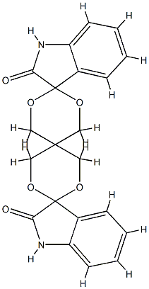 Trispiro[3H-indole-3,2′-[1,3]dioxane-5′,5′′-[1,3]dioxane-2′′,3′′′-[3H]indole]-2,2′′′(1H,1′′′H)-dione (9CI)