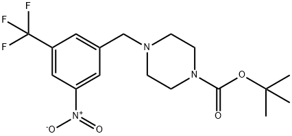 tert-butyl 4-(3-nitro-5-(trifluoromethyl)benzyl)piperazine-1-carboxylate