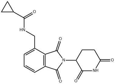 N-((2-(2,6-dioxopiperidin-3-yl)-1,3-dioxoisoindolin-4-yl)methyl)cyclopropanecarboxamide