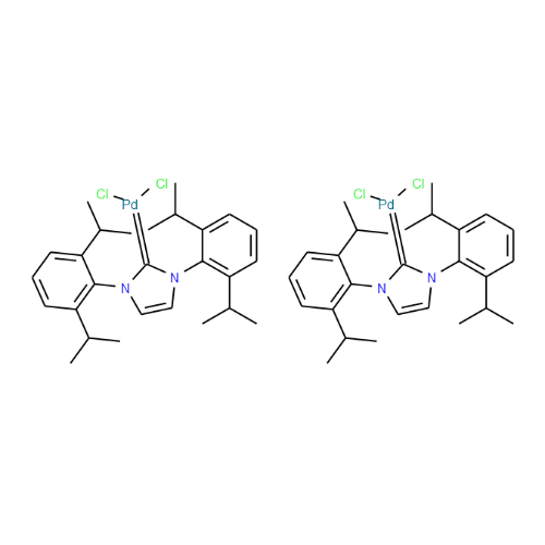 Dichloro(di-μ-chloro)bis[1,3-bis(2,6-di-i-propylphenyl)imidazol-2-ylidene]dipalladium(II)