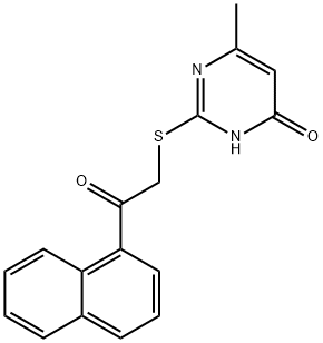 6-Methyl-2-((2-(naphthalen-1-yl)-2-oxoethyl)thio)pyrimidin-4(3H)-one