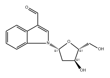 1-((2R,4S,5R)-4-羟基-5-羟甲基四氢呋喃-2-)-1H-吲哚-3-甲醛