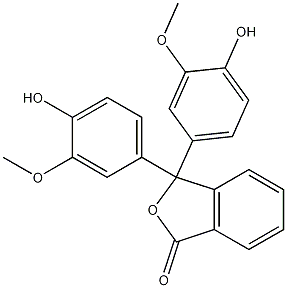 1(3H)-Isobenzofuranone,3,3-bis(4-hydroxy-3- methoxyphenyl)-