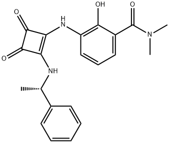 Benzamide, 3-[[3,4-dioxo-2-[[(1S)-1-phenylethyl]amino]-1-cyclobuten-1-yl]amino]-2-hydroxy-N,N-dimethyl-