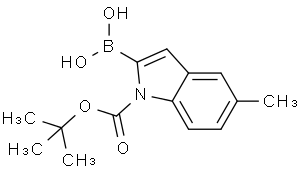 (1-(叔丁氧基羰基)-5-甲基-1H-吲哚-2-基)硼酸