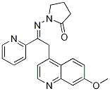 2-Pyrrolidinone, 1-[[2-(7-Methoxy-4-quinolinyl)-1-(2-pyridinyl)ethylidene]aMino]-