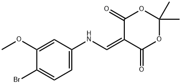 1,3-Dioxane-4,6-dione, 5-[[(4-bromo-3-methoxyphenyl)amino]methylene]-2,2-dimethyl-