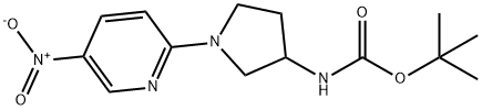 Carbamic acid, [1-(5-nitro-2-pyridinyl)-3-pyrrolidinyl]-, 1,1-dimethylethyl ester (9CI)