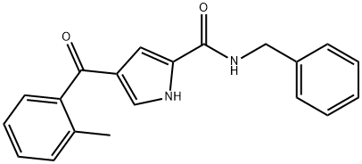 1H-Pyrrole-2-carboxamide, 4-(2-methylbenzoyl)-N-(phenylmethyl)-