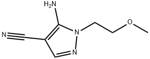 1H-Pyrazole-4-carbonitrile, 5-amino-1-(2-methoxyethyl)-