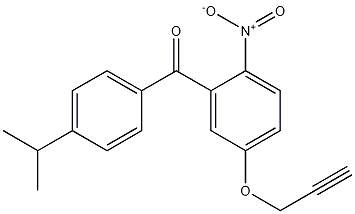 (4-Isopropylphenyl)(2-nitro-5-(prop-2-ynyloxy)phenyl)methanone