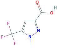 1-methyl-5-(trifluoromethyl)-1H-pyrazole-3-carboxylic acid(SALTDATA: FREE)