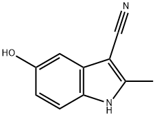 1H-Indole-3-carbonitrile, 5-hydroxy-2-methyl-