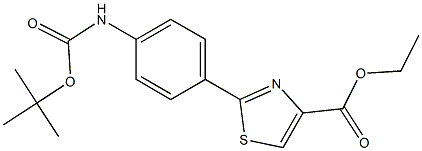 2-[4-(Boc-氨基)苯基]噻唑-4-甲酸乙酯