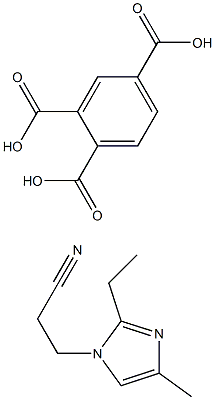 benzene-1,2,4-tricarboxylic acid, compound with 2-ethyl-4-methyl-1H-imidazole-1-propiononitrile