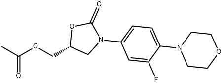 {(5R)-3-[3-Fluoro-4-(4-morpholinyl)phenyl]-2-oxo-1.3-oxazolidin-5-yl}methyl acetate