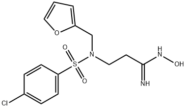 3-[[(4-CHLOROPHENYL)SULFONYL](2-FURYLMETHYL)AMINO]-N'-HYDROXYPROPANIMIDAMIDE
