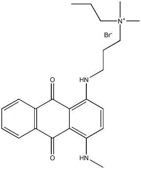 1-Propanaminium, 3-[[9,10-dihydro-4-(methylamino)-9,10-dioxo-1-anthracenyl]amino]-N,N-dimethyl-N-propyl-, bromide