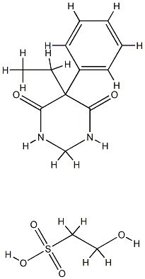 2-hydroxyethanesulphonic acid, compound with 5-ethyldihydro-5-phenylpyrimidine-4,6(1H,5H)-dione (1:1)