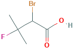 Butanoic acid, 2-bromo-3-fluoro-3-methyl-