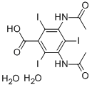 Benzoic acid, 3,5-bis(acetylamino)-2,4,6-triiodo-, dihydrate