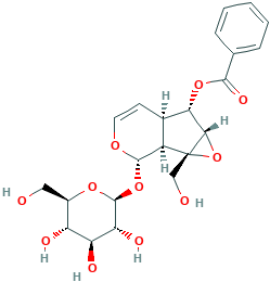 [(1aS)-6α-Benzoyloxy-1a,1bα,2,5aα,6,6aβ-hexahydro-1a-hydroxymethyloxireno[4,5]cyclopenta[1,2-c]pyran-2α-yl]β-D-glucopyranoside