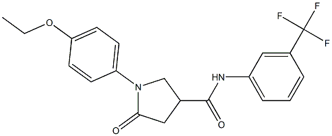 1-(4-ethoxyphenyl)-5-oxo-N-[3-(trifluoromethyl)phenyl]pyrrolidine-3-carboxamide