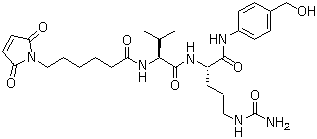 N-[6-(2,5-Dihydro-2,5-dioxo-1H-pyrrol-1-yl)-1-oxohexyl]-L-valyl-N5-(aminocarbonyl)-N-[4-(hydroxymethyl)phenyl]-L-ornithinamide