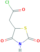 5-Thiazolidineacetyl chloride, 2,4-dioxo-