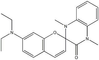 7-(diethylamino)-1',4'-dihydro-1',4'-dimethylspiro[2H-1-benzopyran-2,2'(3'H)-quinoxalin]-3'-one