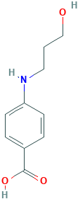 4-[(3-hydroxypropyl)amino]benzoic acid