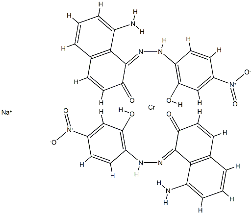 sodium bis[8-amino-1-[(2-hydroxy-4-nitrophenyl)azo]-2-naphtholato(2-)]chromate(1-)