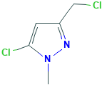 1H-Pyrazole,5-chloro-3-(chloromethyl)-1-methyl-(9CI)