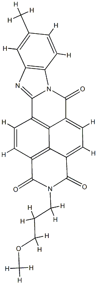 2-(3-methoxypropyl)-9(or 10)-methylbenzimidazo[2,1-b]benzo[lmn][3,8]phenanthroline-1,3,6(2H)-trione