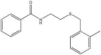 N-[2-[(2-methylphenyl)methylsulfanyl]ethyl]benzamide