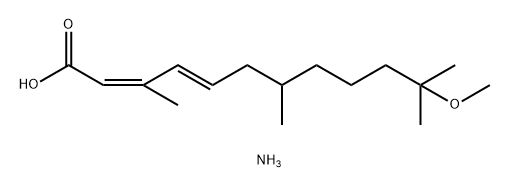 ammonium (2Z,4E)-(±)-11-methoxy-3,7,11-trimethyldodeca-2,4-dienoate