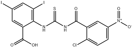 BENZOIC ACID, 2-[[[(2-CHLORO-5-NITROBENZOYL)AMINO]THIOXOMETHYL]AMINO]-3,5-DIIODO-