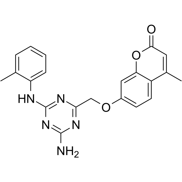 2H-1-Benzopyran-2-one, 7-[[4-amino-6-[(2-methylphenyl)amino]-1,3,5-triazin-2-yl]methoxy]-4-methyl-