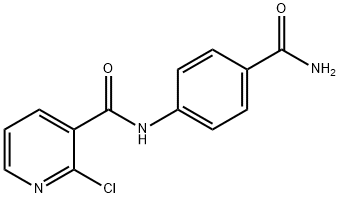 N-(4-aminocarbonylphenyl)-2-chloranyl-pyridine-3-carboxamide