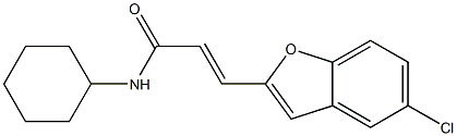 (E)-3-(5-chloro-1-benzofuran-2-yl)-N-cyclohexylprop-2-enamide